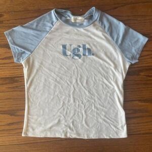 Starlet Women's Blue and Grey T-shirt